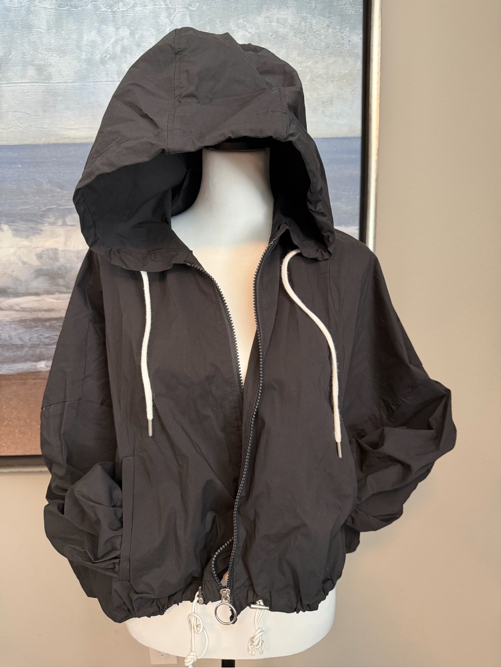 Zara star wars Black Hooded Windbreaker Jacket - Lightweight Men’s Coat